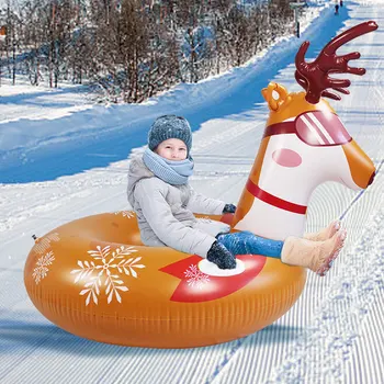 מתקפל סקי שלג מזחלת שלג צינור ילדים ילד מתנפחים קר עמיד סקי מעגל ילדים למבוגרים סקי הטבעת סקי מעובה מזחלת