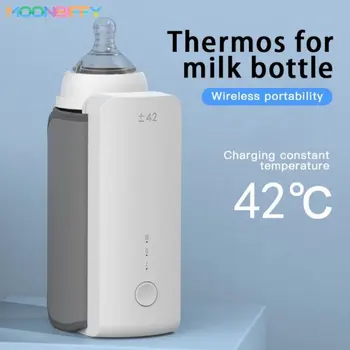 נטענת בקבוק חם 6Levels התאמת טמפרטורה עם תצוגת טמפרטורה השד חם שרוול האכלה אביזרים