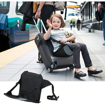 נסיעות מושב הילד במנשא על מזוודות טרולי,גרם המשפחה לטייל קל כיסא מתקפל עם התינוק נייד רצועת הביטחון המושב