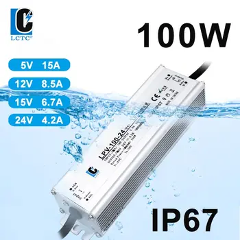עמיד למים LED החלפת ספק כוח LPV 100W 120W 150W 5/12/15/24V AC DC תאורה רובוטריקים חיצונית IP67
