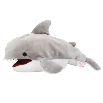 קטיפה כריש יד הבובה האוקיינוס חיה היד בובות קטיפה רכה בובות פרווה של חיות צעצוע 34Cm רב תכליתי יד בובות קטיפה