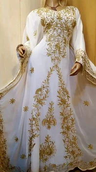 שמלת ערב חדשה מרוקאי דובאי Kaftans Farasha Abaya השמלה מאוד מפואר השמלה הארוכה ערבית בגדים 54 ס 