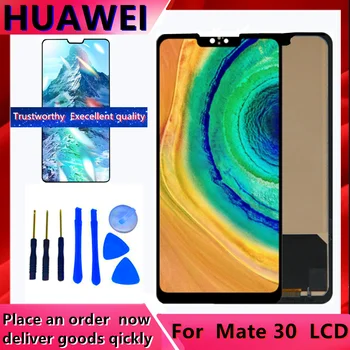 תצוגה Mate Huawei 30 תצוגת LCD מסך מגע דיגיטלית TAS-L09 TAS-L29 תחליף MATE30 מסך בלי טביעות אצבע