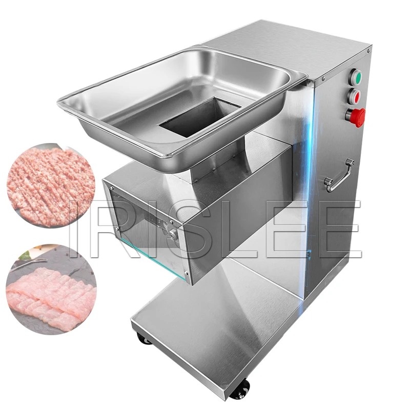 חשמלי שולחן סוג אוטומטי מסחרי בשר מבצעה חותך בשר טחון מכונת חיתוך - 1