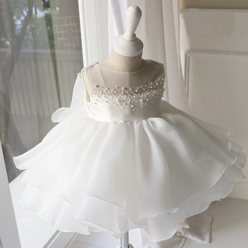 רשמי שמלות ילדה פרח קטן יום הולדת ביצועים שמלת ערב נסיכת בנות, בנות, ילדים אלגנטי טקס התייחדות - 1