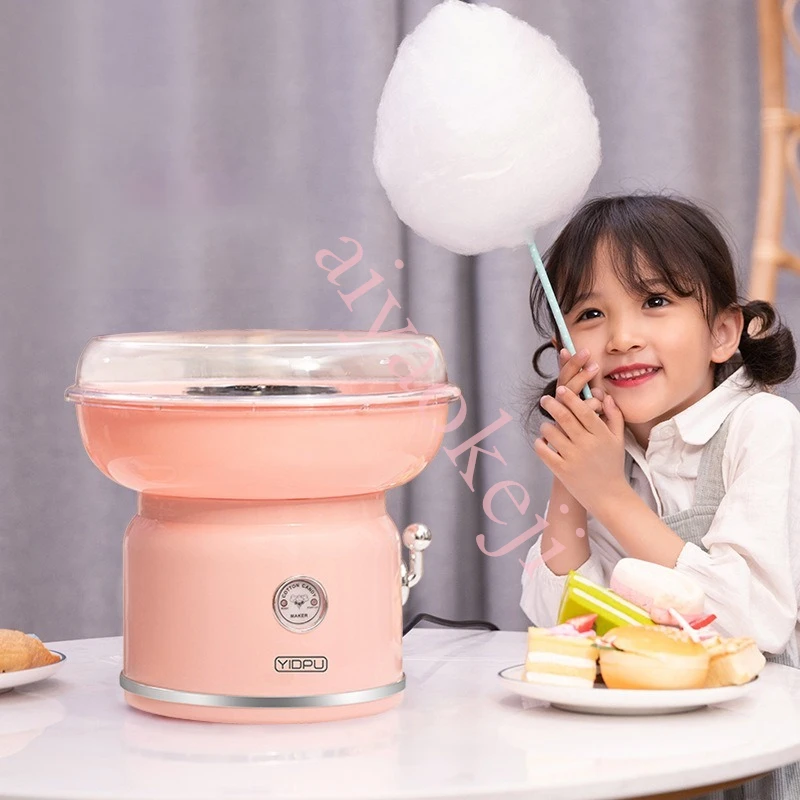 חשמלי DIY מתוק, צמר גפן מתוק Maker אוטומטי כותנה סוכר לניקוי המכונה היום לילדים מרשמלו המכונה - 3