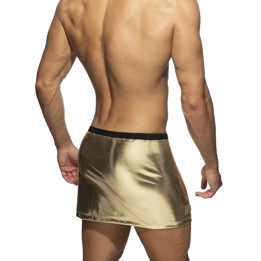 2023 גברים החדשים של Bronzing שסף חצאית סקסית הלבשה רב הציוד התאמת אירופאי אמריקאי אופנה סקסית מותן נמוכה מסיבה קצרים. - 5