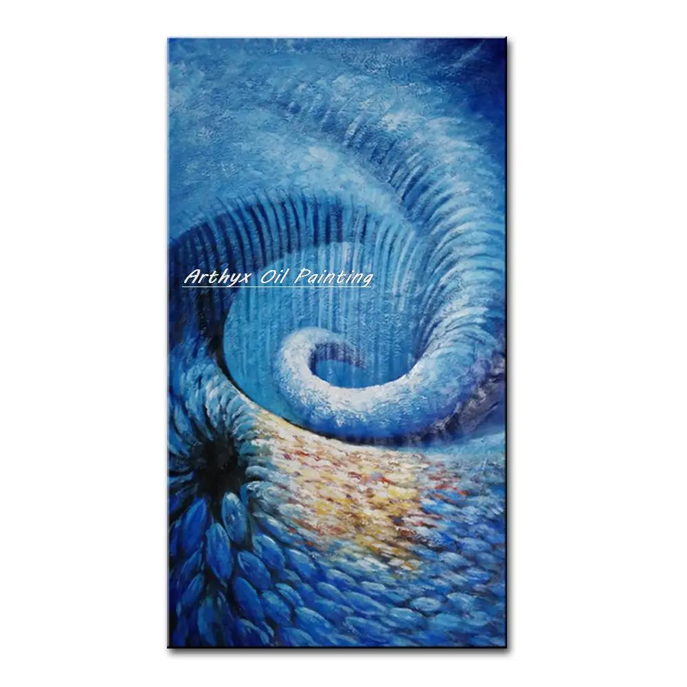 Arthyx,מקורי Handpainted עולם הים ציור שמן על בד,מודרני Asbtract אמנות קיר תמונה חיה השינה קישוט הבית - 0