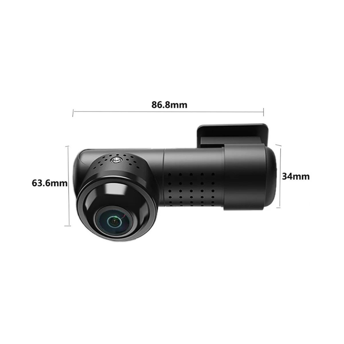 Dash Cam 2160P Dashcam המצלמה Full HD ראיית לילה לרכב Dvr מקליט Wifi 360° חזון רחב - 1