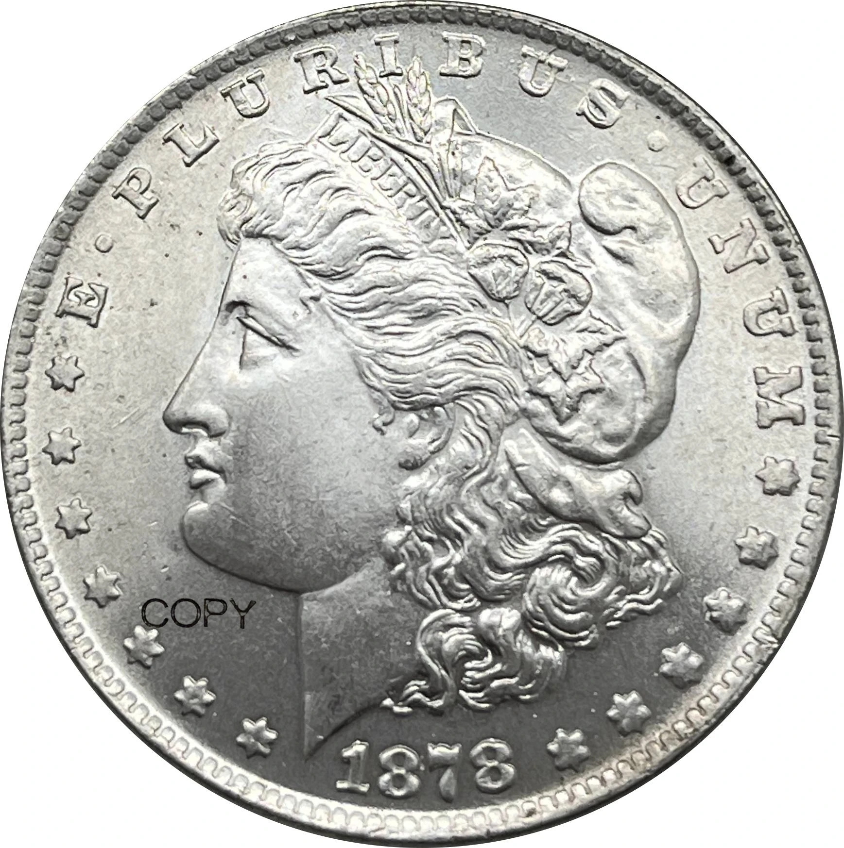 לנו 1878 1 דולר אחד מורגן מצופה כסף אמריקה להעתיק מטבע זכרון ארה 