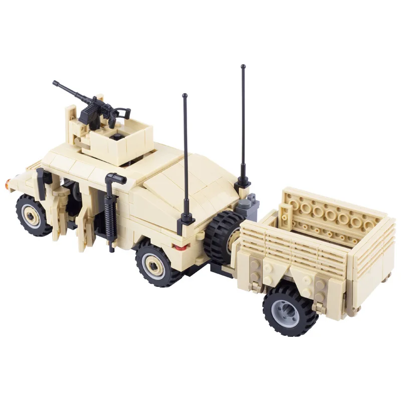 רכב משוריין אבני הבניין צעצוע אמריקאי האמר צבאי תקיפה רכב MOC מודל ילד חינוכיים לילדים מתנה - 5
