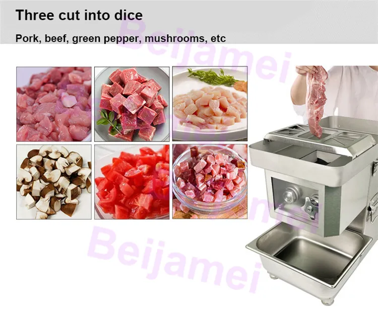 BEIJAMEI חשמלי בשר Slicers מסחרי בשר מכונת חיתוך אוטומטי מטחנת בשר חיתוך בלוק מכונת חיתוך - 4