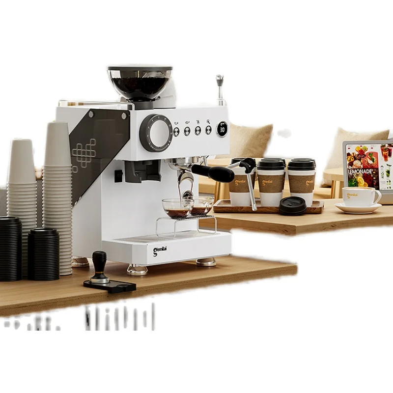 CRM3812 מכונת קפה מכונת קפה איטלקי חצי אוטומטי ביתיים ומסחריים מכונת השחזה, שחיקה מיידית - 5
